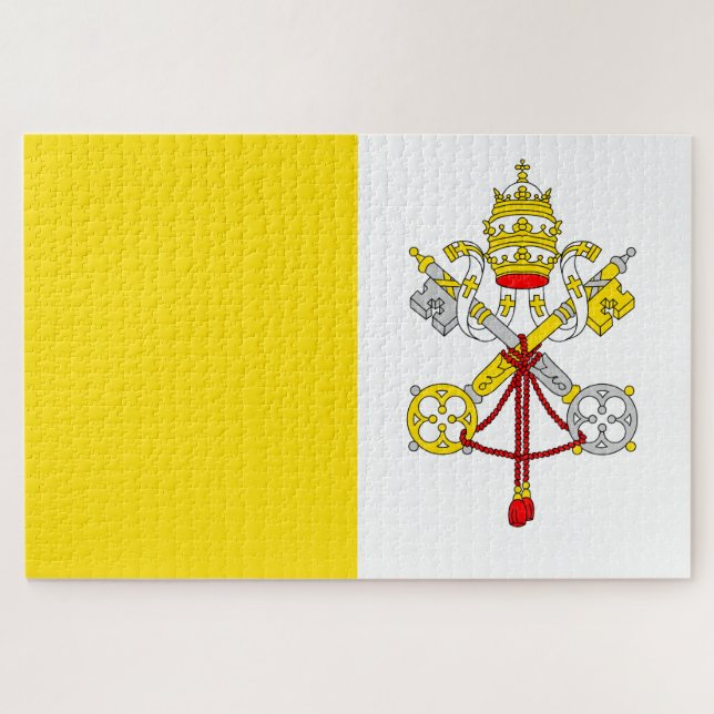Flag of the Vatican City State Jigsaw Puzzle (Horizontal)