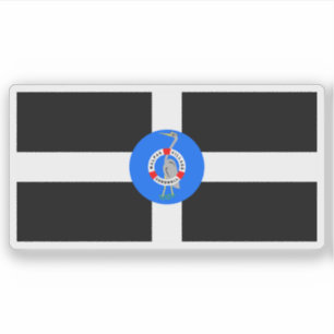 Flag of the village of Malpas, Cornwall, England