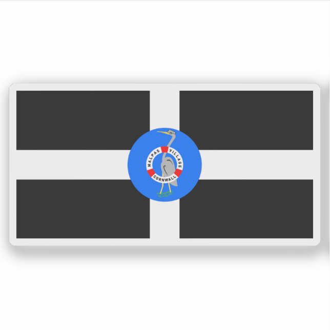 Flag of the village of Malpas, Cornwall, England (Front)
