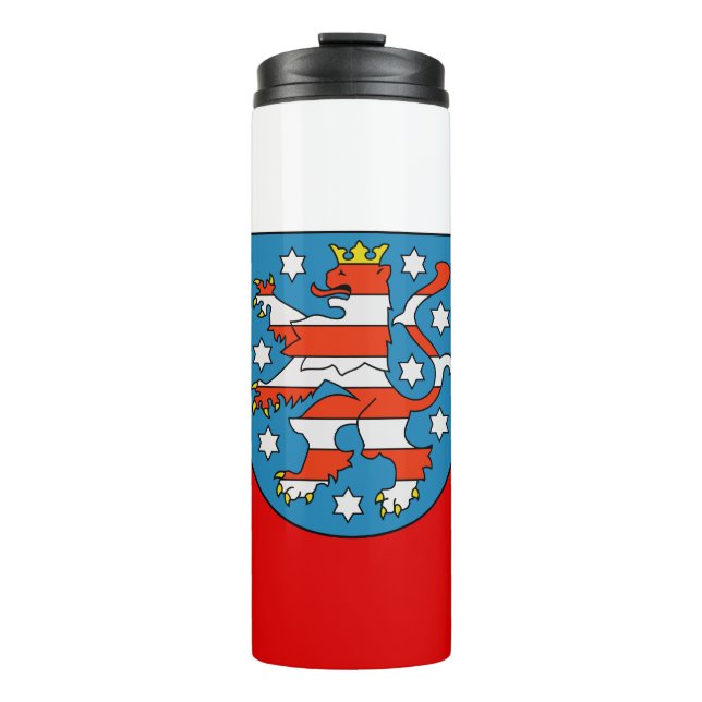 Flag of Thuringia Thermal Tumbler (Front)