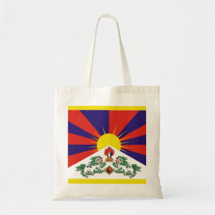 Flag of Tibet  or Snow Lion Flag Tote Bag