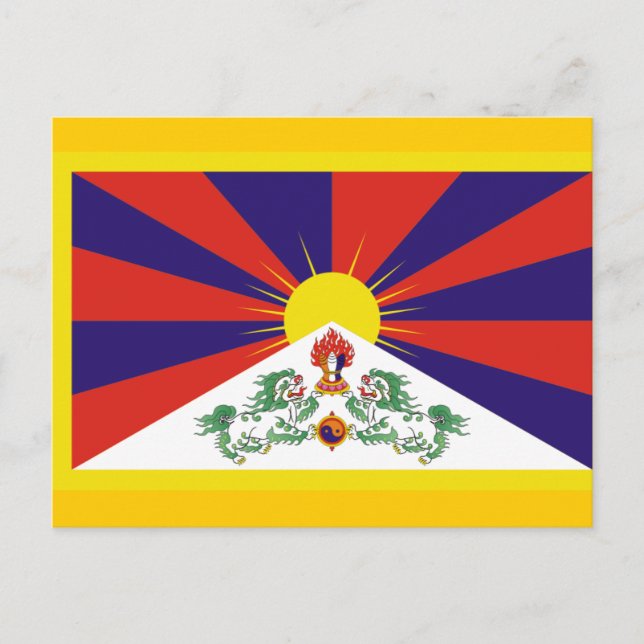 Flag of Tibet Postcard (Front)