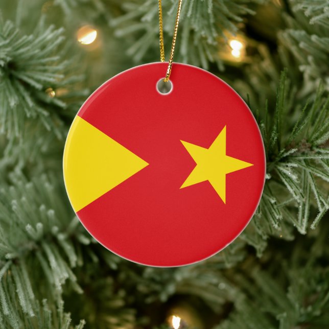 Flag of Tigray Region Ceramic Ornament (Tree)