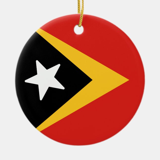 Flag of Timor-Leste Ceramic Ornament (Front)