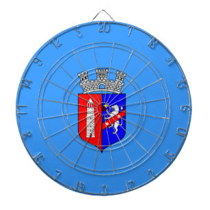 Flag of Tirana, Albania Dart Board