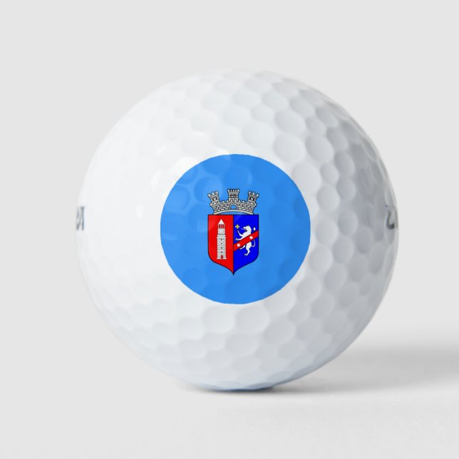 Flag of Tirana, Albania Golf Balls (Front)