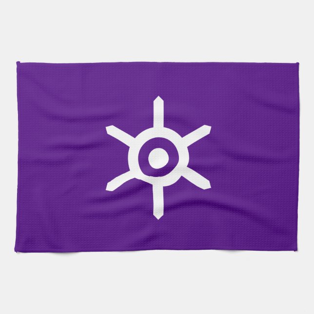 Flag of Tokyo prefecture, Japan Kitchen Towel (Horizontal)