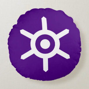 Flag of Tokyo prefecture, Japan Round Pillow