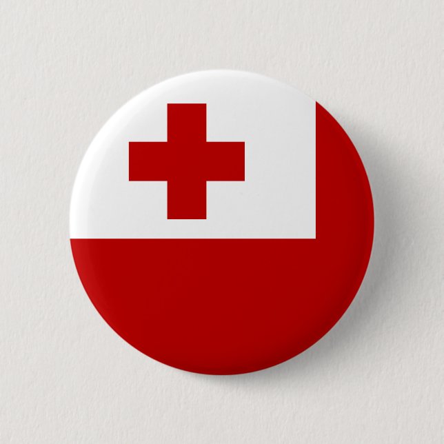 Flag of Tonga 2 Inch Round Button (Front)