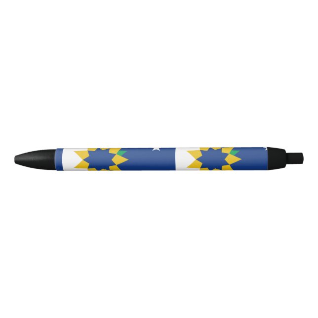 Flag of Topeka, Kansas Black Ink Pen (Front)
