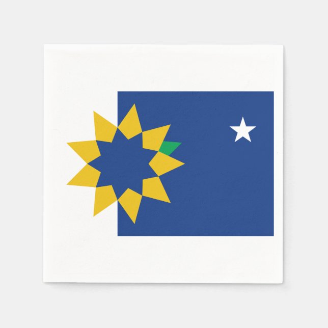 Flag of Topeka, Kansas Napkin (Front)