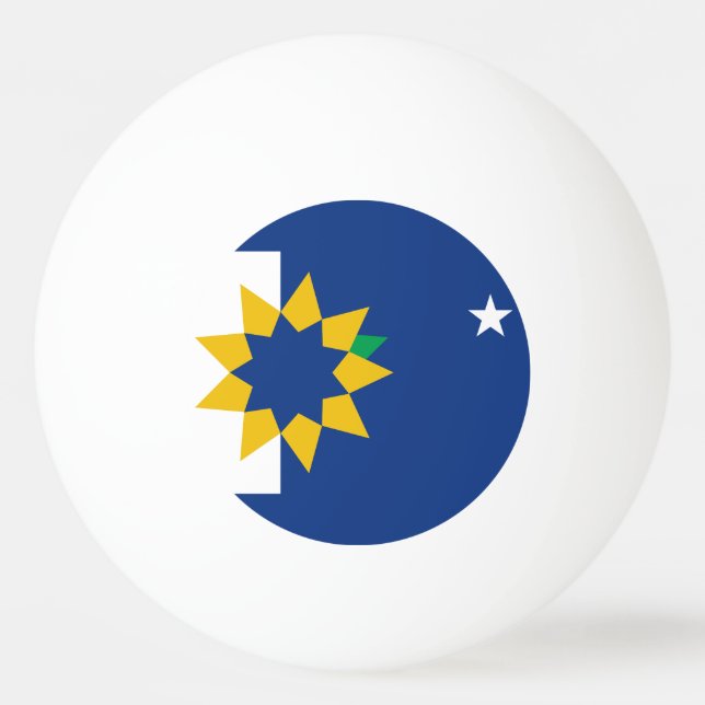 Flag of Topeka, Kansas Ping Pong Ball (Front)