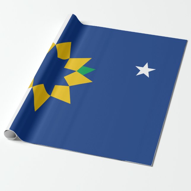 Flag of Topeka (Kansas) Wrapping Paper (Unrolled)