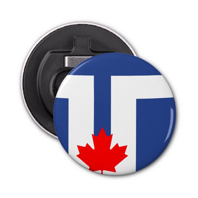 Flag of Toronto, Ontario Bottle Opener (Front)