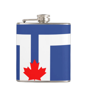 Flag of Toronto, Ontario Flask