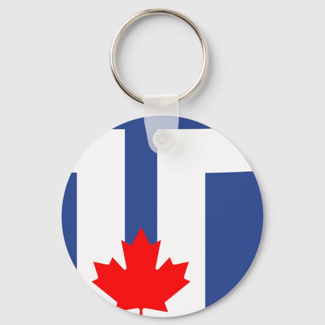 Flag of Toronto, Ontario Keychain (Front)