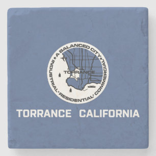 Flag of Torrance (California) Stone Coaster