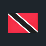 Flag of Trinidad and Tobago Canvas Print<br><div class="desc">This design features the national flag of Trinidad and Tobago (officially the Republic of Trinidad and Tobago), which is the southernmost island country in the Caribbean. It consists of the main islands Trinidad and Tobago, as well as numerous much smaller islands. Trinidad and Tobago is particularly known for its fossil-fuel...</div>