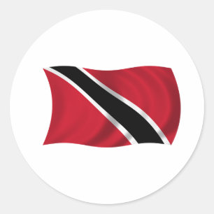 Flag of Trinidad and Tobago Classic Round Sticker