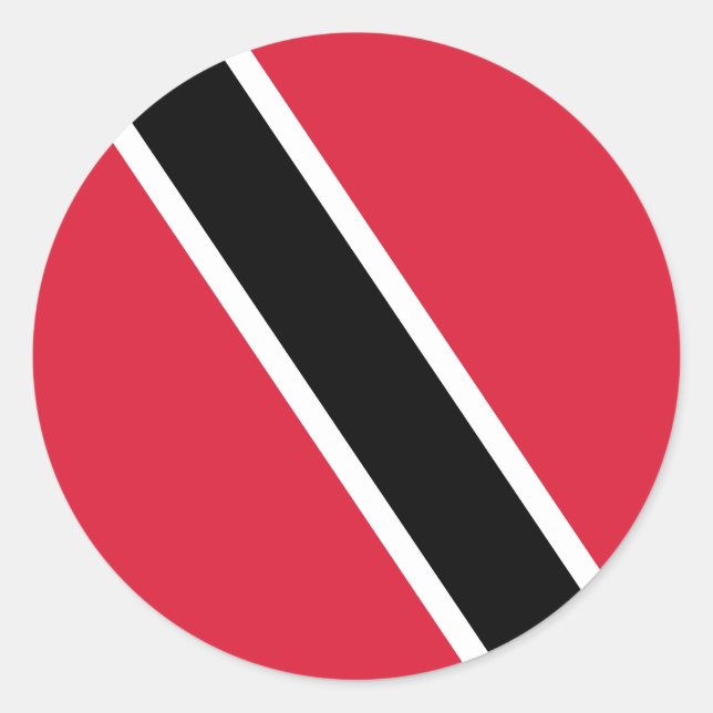 Flag of Trinidad and Tobago Classic Round Sticker (Front)