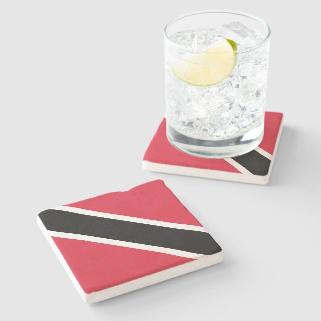 Flag of Trinidad and Tobago Stone Coaster (Side)