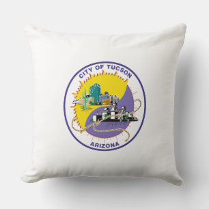 Flag of Tucson, Arizona Throw Pillow