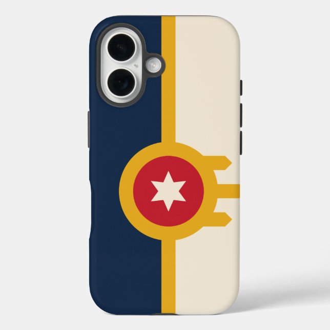 Flag of Tulsa, Oklahoma Case-Mate iPhone Case (Back)