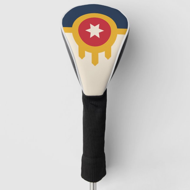 Flag of Tulsa, Oklahoma Golf Head Cover (Front)