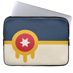 Flag of Tulsa, Oklahoma Laptop Sleeve