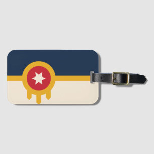 Flag of Tulsa, Oklahoma Luggage Tag