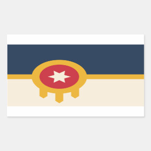 Flag of Tulsa, Oklahoma Sticker