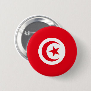 Flag of Tunisia 2 Inch Round Button
