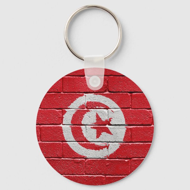 Flag of Tunisia Keychain (Front)
