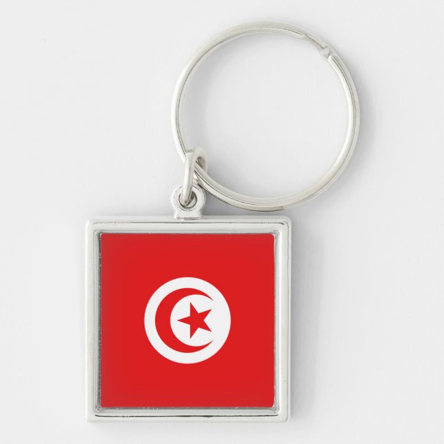 Flag of Tunisia Keychain (Front)