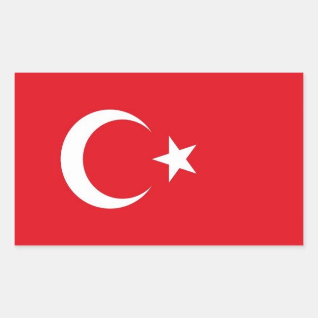 Flag of Turkey Decal Sticker (Front)
