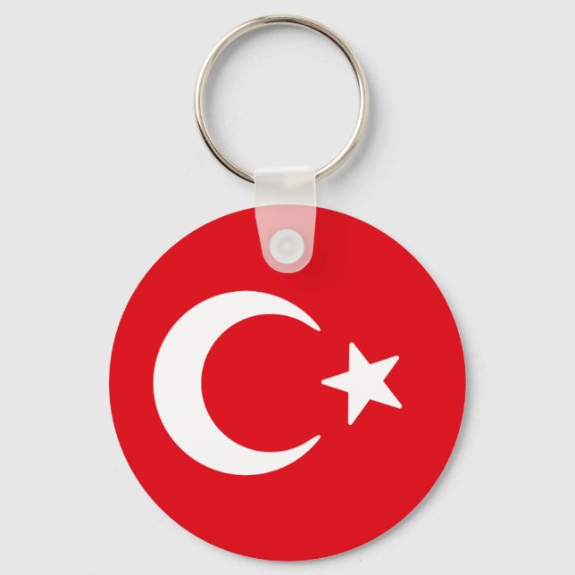 Flag of Turkey Keychain (Front)