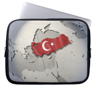 Flag of Turkey Laptop Sleeve