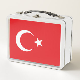Flag of Turkey Metal Lunch Box