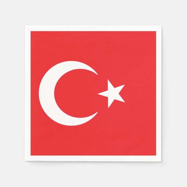Flag of Turkey Napkin (Front)