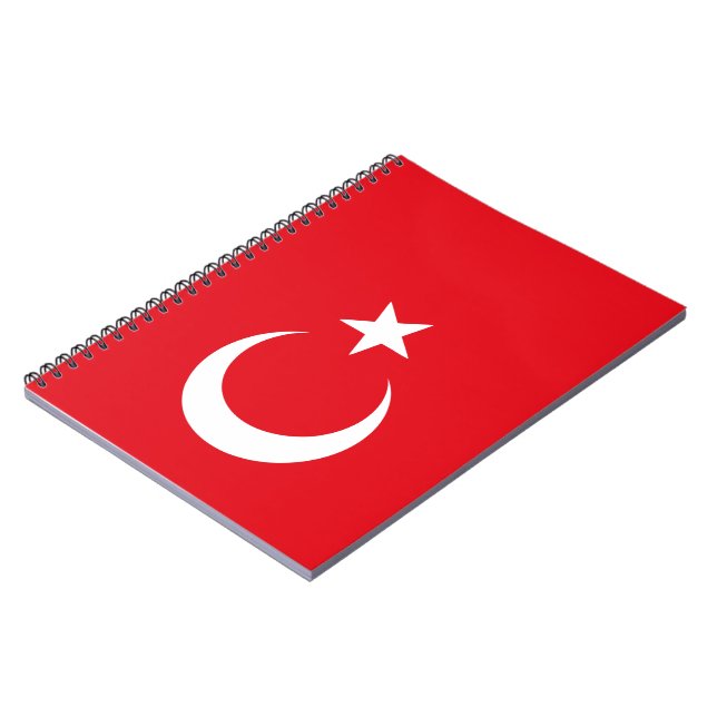 Flag of Turkey Notebook (Left Side)