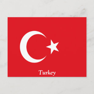 Flag of Turkey Postcard