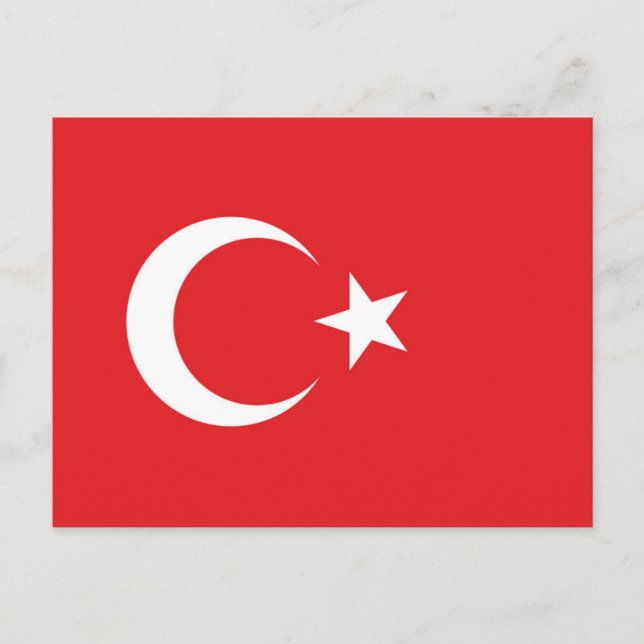 Flag of Turkey Postcard (Front)