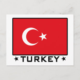 Flag of Turkey Postcard