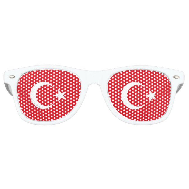 Flag of Turkey Retro Sunglasses (Front)