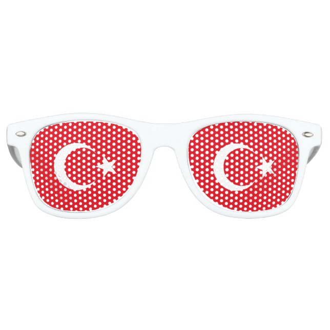 Flag of Turkey Retro Sunglasses (Front)