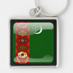 Flag of Turkmenistan Keychain