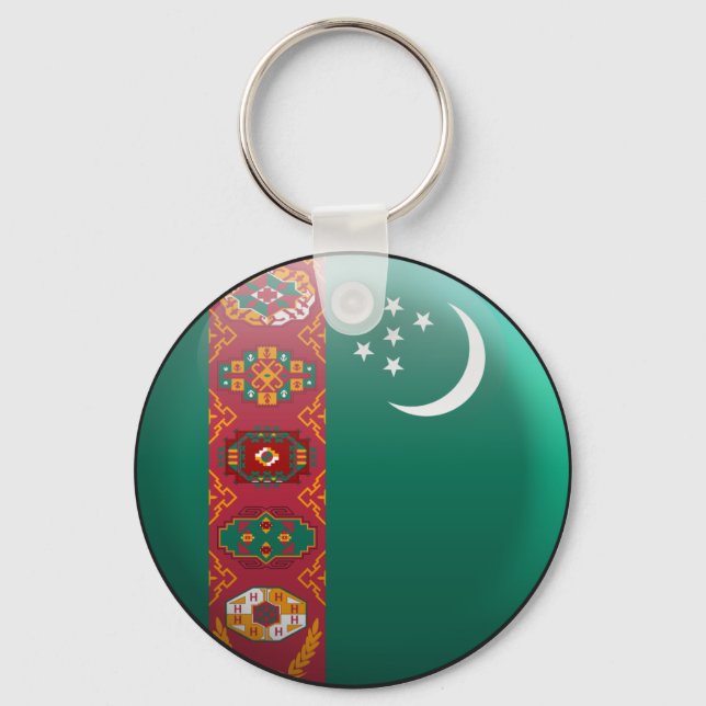 Flag of Turkmenistan Keychain (Front)