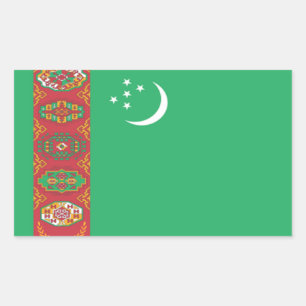 Flag of Turkmenistan Sticker