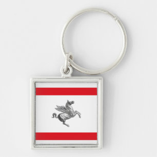 Flag of Tuscany, ITALY Keychain