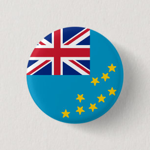 Flag of Tuvalu 1 Inch Round Button